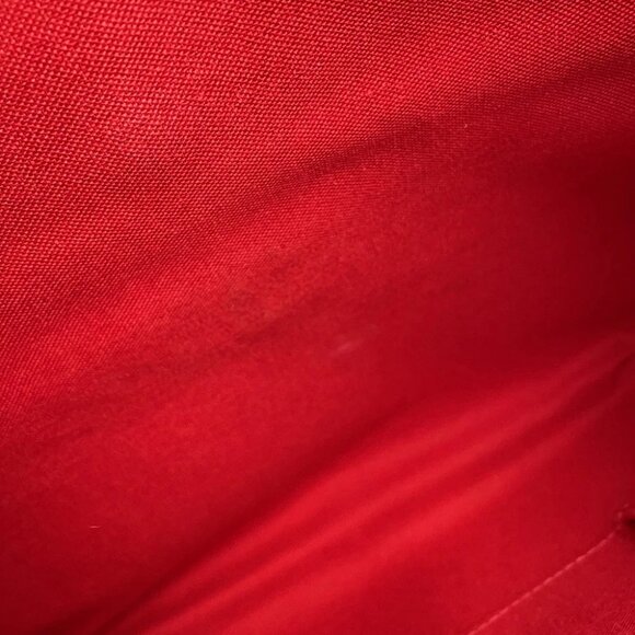 LOUIS VUITTON Bloomsbury Size PM Damier Ebene Canvas Red - Picture 13 of 15